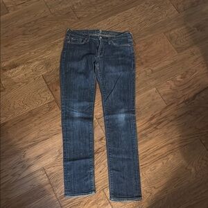 7 For All Mankind Women's Skinny Jeans - Dark Blue